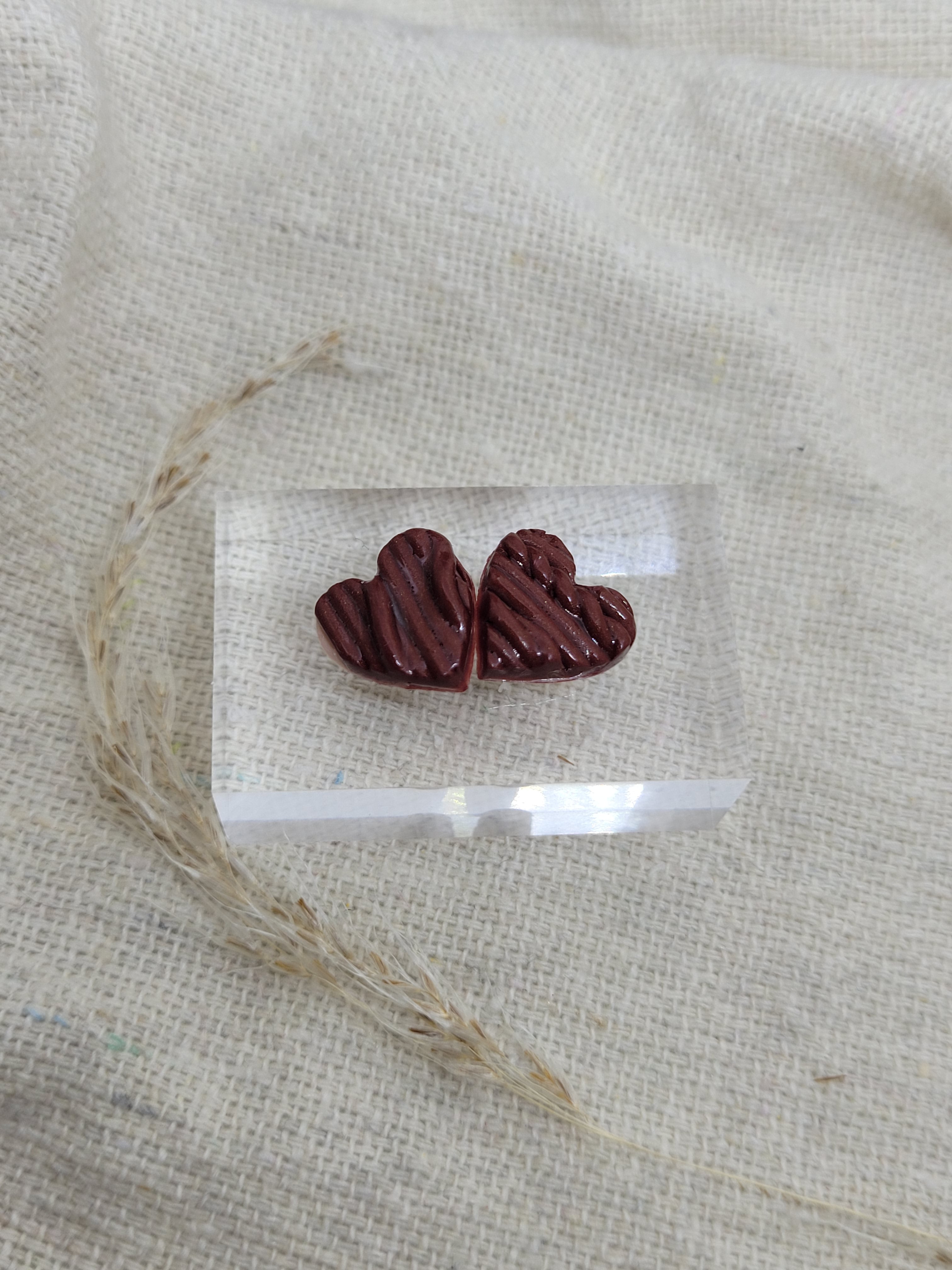Heart studs